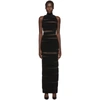 BALMAIN BALMAIN BLACK SLEEVELESS LONG DRESS