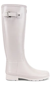 Hunter Original Refined Waterproof Rain Boot In Clatter Grey