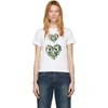 Comme Des Garçons Play Comme Des Garcons Play White Camo Double Heart T-shirt In White