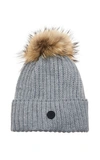 BOGNER RANIA POMPOM-EMBELLISHED WOOL-BLEND BEANIE,736606