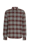 FRAME CHECKED COTTON-FLANNEL SHIRT,752730