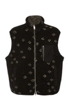 LOST DAZE EMBROIDERED SHERPA VEST,728329