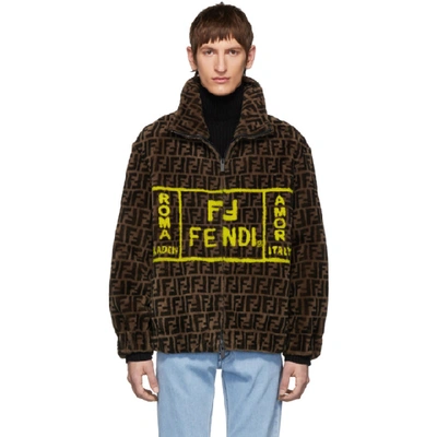 Fendi Brown Shearling 'forever ' Jacket