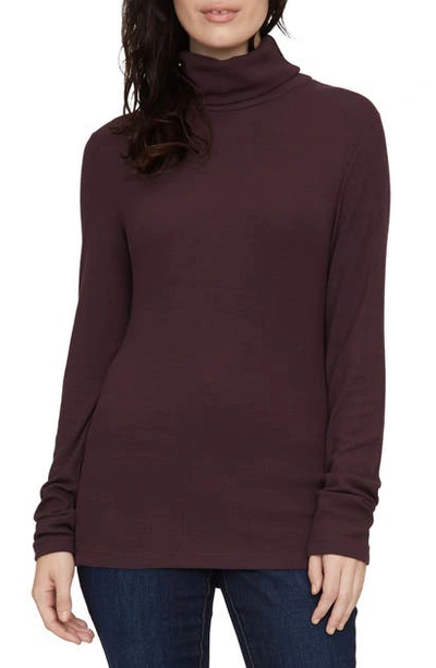 Sanctuary Essential Turtleneck Top In Amethyst