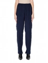 GOLDEN GOOSE NAVY BLUE WOOL TROUSERS,G35WP019.A1