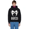 GUCCI GUCCI BLACK MANIFESTO HOODIE