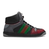 GUCCI Black & Red Screener Trainers