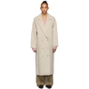 Mansur Gavriel Oversized Double-breasted Wool Coat In Beigeblush
