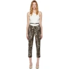 PUSHBUTTON BROWN LEOPARD BACK-UP TROUSERS