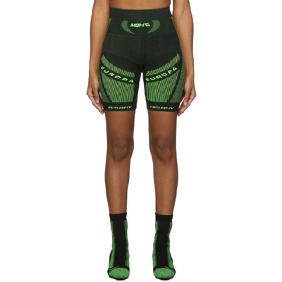 Misbhv Active Techno Jersey Sport Biker Shorts In Black,green