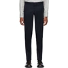 THOM BROWNE THOM BROWNE NAVY SKINNY UNCONSTRUCTED TROUSERS