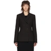 STELLA MCCARTNEY STELLA MCCARTNEY BLACK WOOL DOUBLE-BREASTED BLAZER