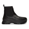 Stella Mccartney Faux Leather And Neoprene Ankle Boots In 1006 Bk/bk