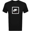 NIKE CREW NECK AIR 2 LOGO T SHIRT BLACK,125907