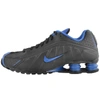 NIKE SHOX R4 TRAINERS BLACK,125770