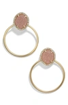 Baublebar Lutana Hoop Earrings In Blush/ Gold