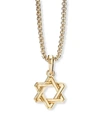 David Yurman Men's Deco Star Of David Pendant In 18k Yellow Gold, 24mm In Gold