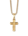 David Yurman Men's 18k Yellow Gold Deco Cross Enhancer In Gold