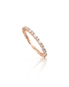 STEVIE WREN 14K ROSE GOLD DIAMOND BAGUETTE ETERNITY RING,PROD226700650