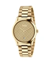 GUCCI G-TIMELESS BRACELET WATCH, YELLOW GOLDEN,PROD226350024