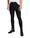 7 For All Mankind Slimmy Airweft Jeans In Perennial Wash In Black