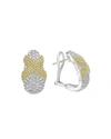 LAGOS CAVIAR LUX X-WRAP EARRINGS W/ DIAMONDS,PROD222680147