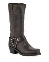 Frye Harness 8r Leather Knee Boots In Black