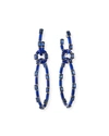 ETHO MARIA 18K WHITE GOLD BLUE SAPPHIRE & LAPIS MULTI-HOOP EARRINGS,PROD224700092