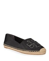 Tory Burch Everly Leather Espadrille In Brown