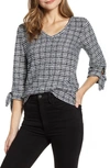 VINCE CAMUTO TIE CUFF NUBBY SWEATER,9059670
