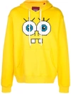 Mostly Heard Rarely Seen 8-bit Snaggle Teeth Motif Hoodie In Yellow