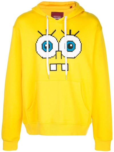 Mostly Heard Rarely Seen 8-bit Snaggle Teeth Motif Hoodie In Yellow