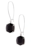 Rhodium/ Black Cats Eye