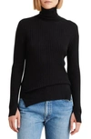 ALEX MILL MULTI RIB WOOL BLEND TURTLENECK SWEATER,WW292245