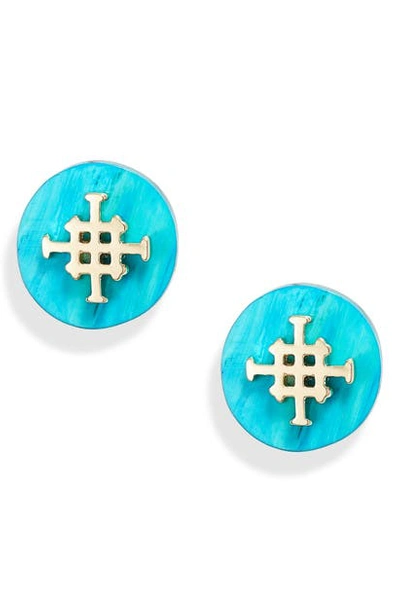 Akola Baily Stud Earrings In Turquoise