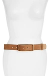 Rag & Bone Rebound Suede Belt In Camel