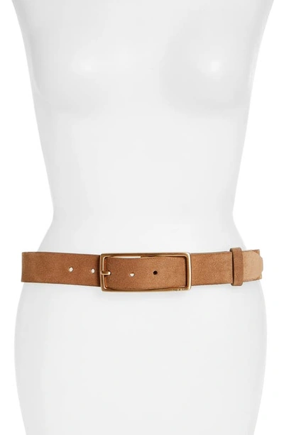 Rag & Bone Rebound Suede Belt In Camel