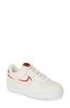 Nike Women's Air Force 1 07 Low-top Sneakers In Phantom/ Echo Pink/ Gym Red