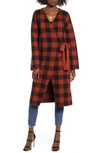 JOA BUFFALO CHECK SWEATER COAT,BC8910