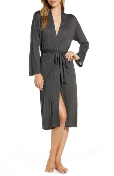 Natori Lightweight Jersey Robe In Ath Anthracite