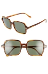 Ray Ban Oversized Square Frame Sunglasses In Green