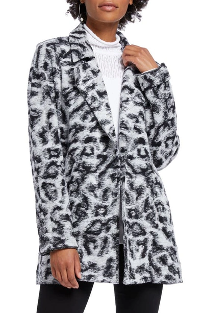 Nic And Zoe Nic+zoe Leopard Print Faux-fur Coat In Multi