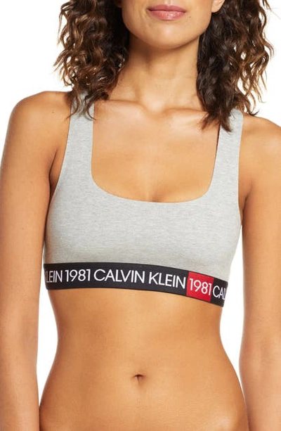 Calvin Klein 1981 Bold Bralette In Temper