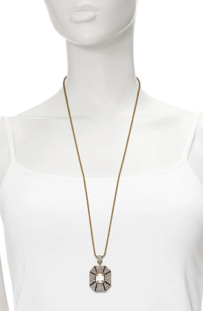 Vince Camuto Long Pendant Necklace In Gold