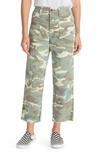 MOTHER THE PATCH POCKET FRAYED ANKLE MILITARY PANTS,1218-660