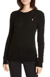 Polo Ralph Lauren Cable Knit Cashmere Sweater In Polo Black