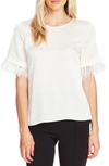 VINCE CAMUTO HAMMERED SATIN FEATHER CUFF TOP,9169015