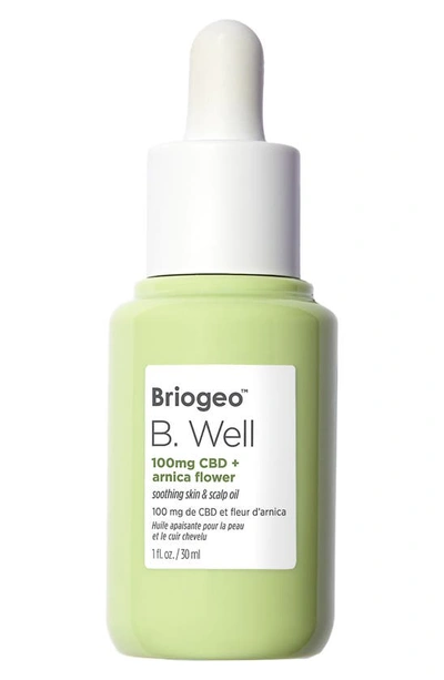 Briogeo Women's B.well 100mg Cbd + Arnica Flower Soothing Skin & Scalp Oil In Green