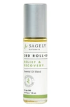 SAGELY NATURALS RELIEF & RECOVERY CBD ROLL-ON ESSENTIAL OIL BLEND,R010