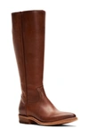 Frye Billy Inside Zip Tall Boots Women's Shoes In Caramel Leather